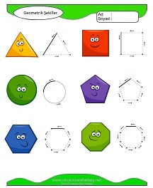 Geometrik Şekiller Çalışma Sayfaları